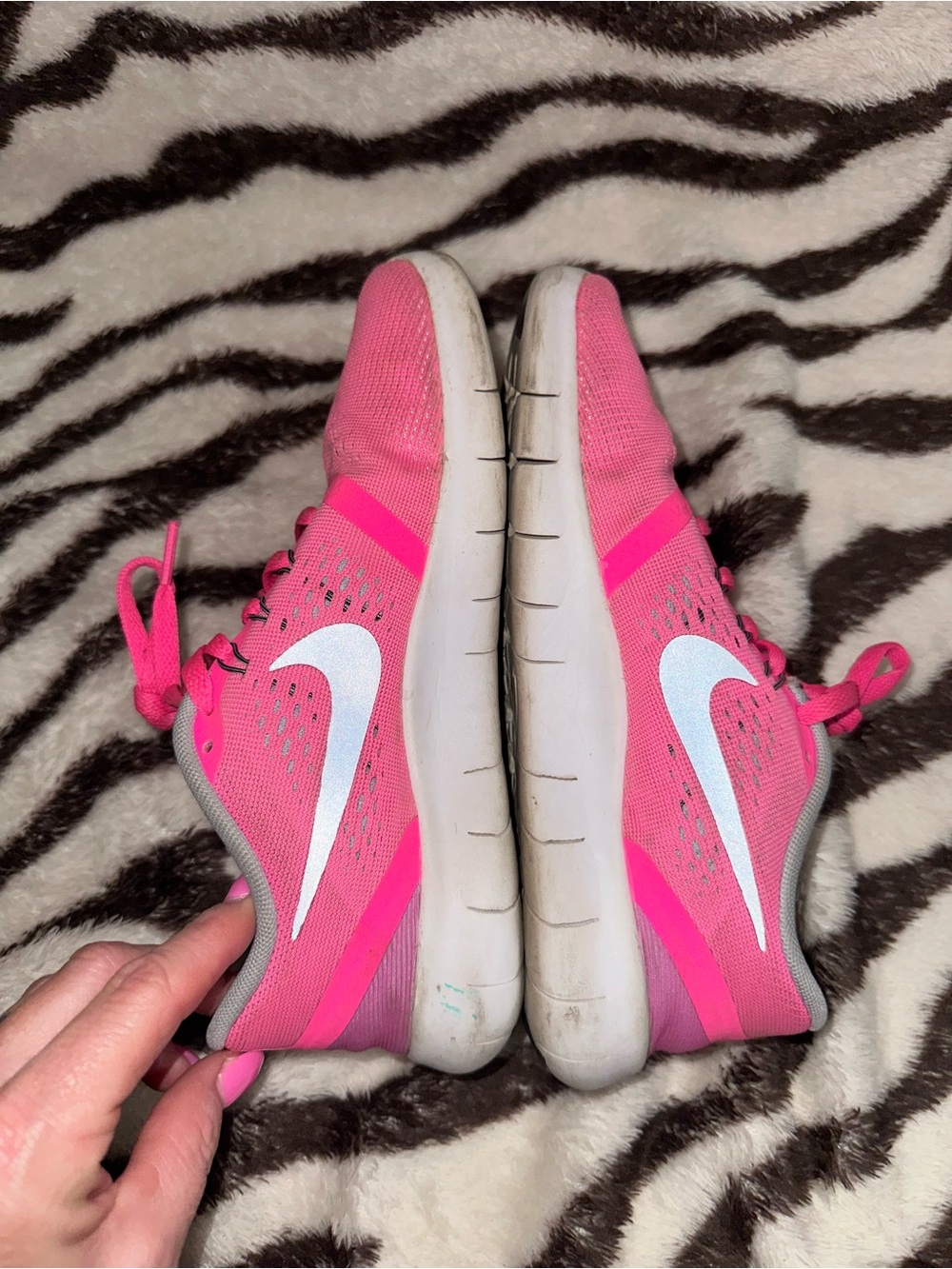 Nike Women's Vibrant Pink Mesh Training Sneakers